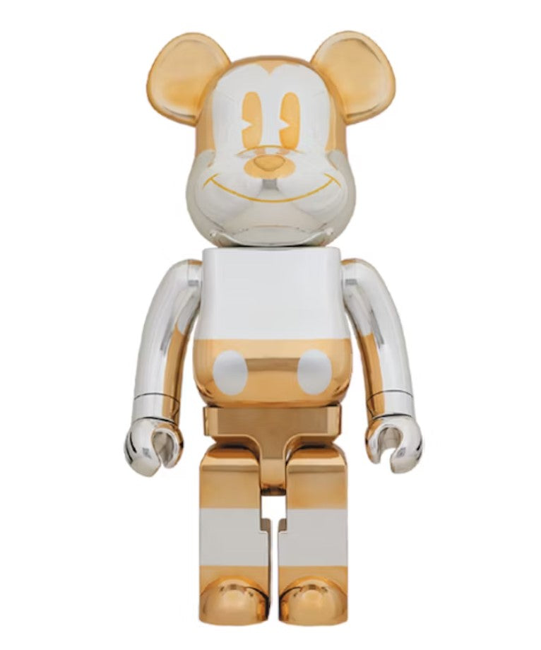 Bearbrick x Sorayama Future Mickey 1000% Silver/Gold