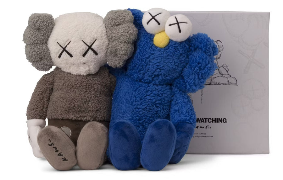 KAWS Seeing/Watching Plush Grey/Blue
