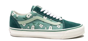 Vans Vault OG Old Skool LX Undefeated U-Man Bistro Green (WORN)
