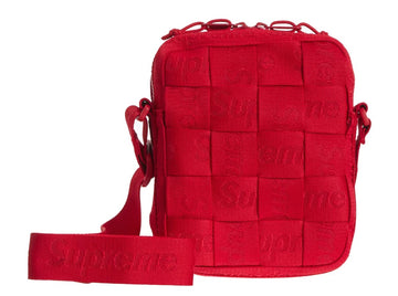 Supreme Woven Shoulder Bag Red