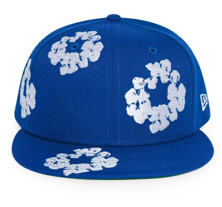 Denim Tears New Era Cotton Wreath 59/50 Cap Royal Blue