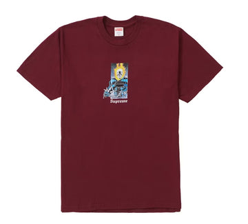 Supreme Ghost Rider Tee Burgundy