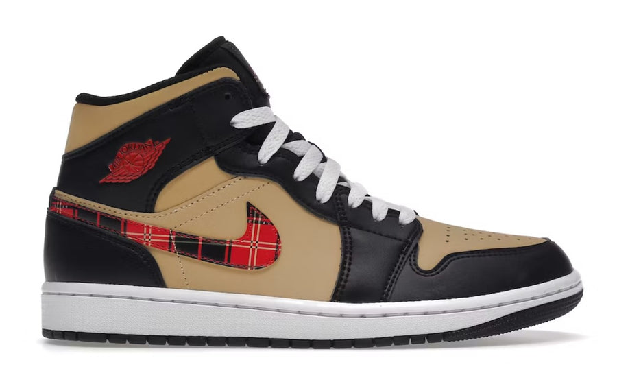 Jordan 1 Mid Tartan Swoosh