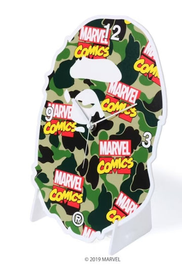 BAPE x Marvel Camo Wall Clock Green