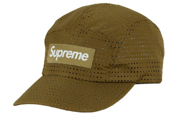 Supreme Perforated Camp Cap (SS22) Olive Brown (WORN)