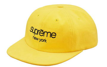 Supreme Classic Logo 6-Panel (SS18) Yellow (WORN)