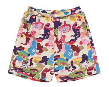 BAPE x KidSuper Camo Sweat Shorts Multicolor
