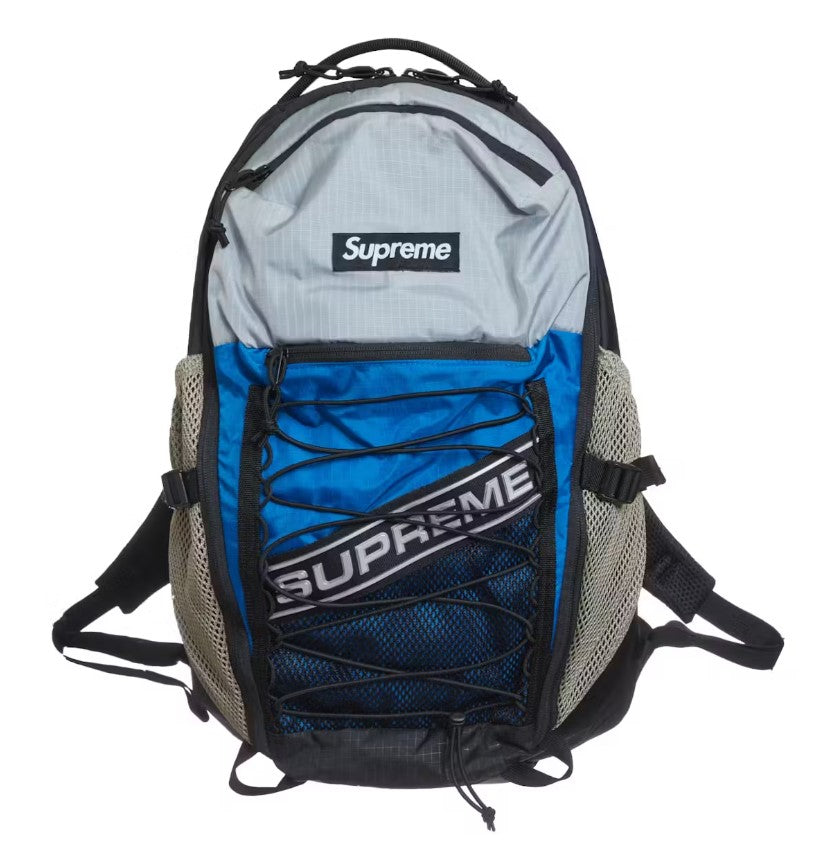 Supreme Logo Backpack Blue (WORN)