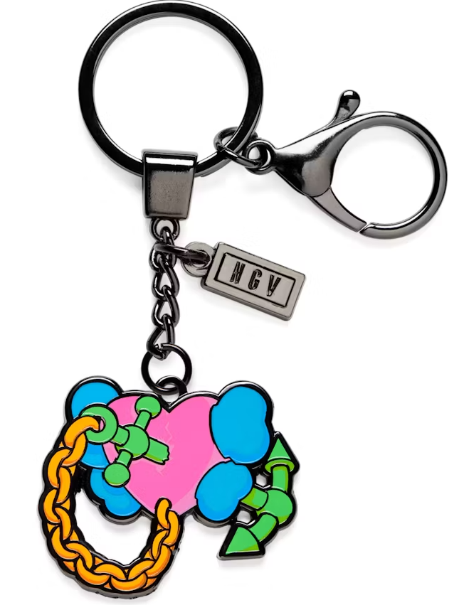 KAWS Permanent Love Keyring