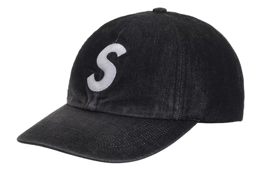 Supreme Cordura Denim S Logo 6-Panel Black
