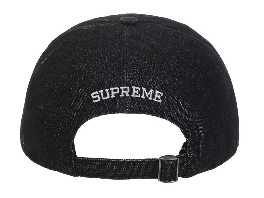 Supreme Cordura Denim S Logo 6-Panel Black