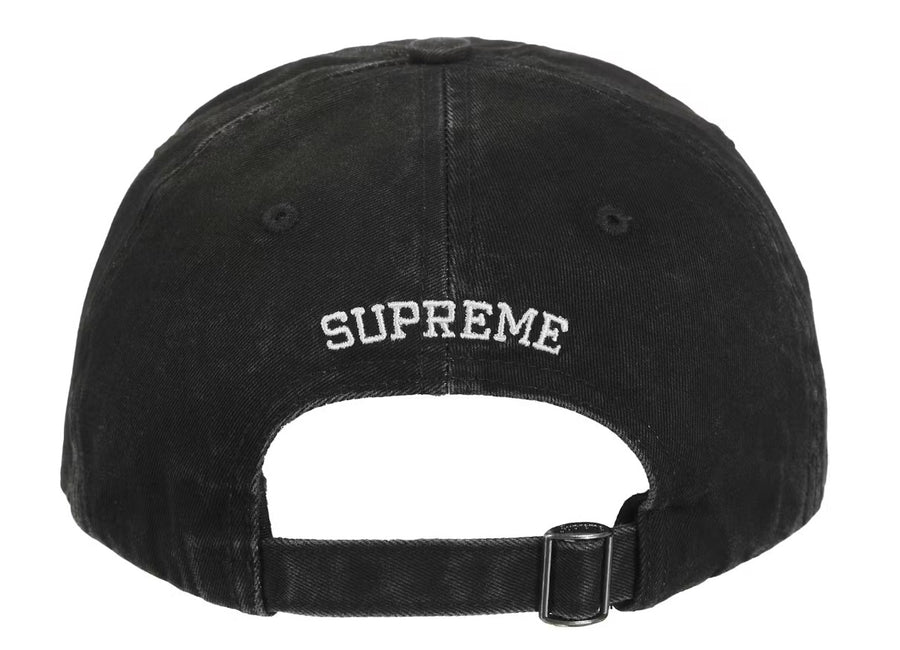 Supreme Pigment Coated 2-Tone S Logo 6-Panel Black