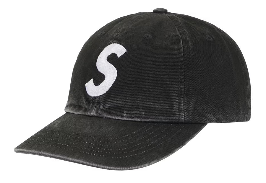 Supreme Pigment Coated 2-Tone S Logo 6-Panel Black