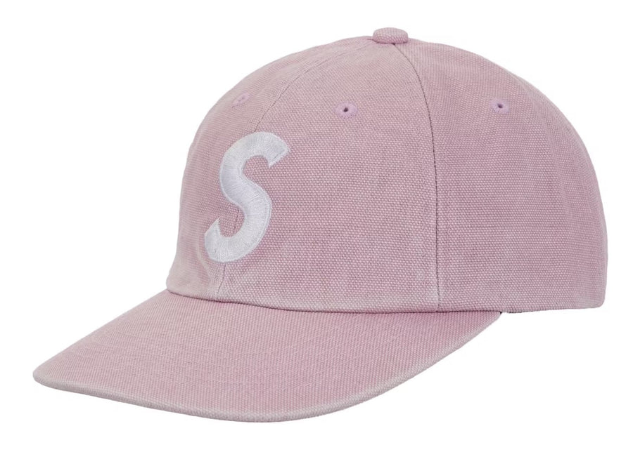 Supreme Pigment Coated Canvas S Logo 6-Panel Pink