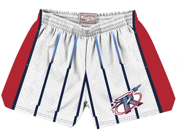 Mitchell & Ness Women's Houston Rockets Jump Shot Shorts White