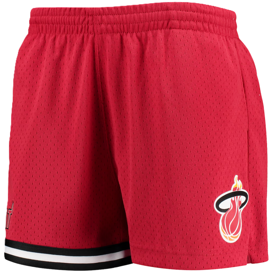 Mitchell & Ness Women's Miami Heat Jump Shot Shorts Red (WORN)