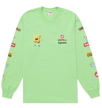 Supreme SpongeBob/Castelli Racing L/S Tee Green