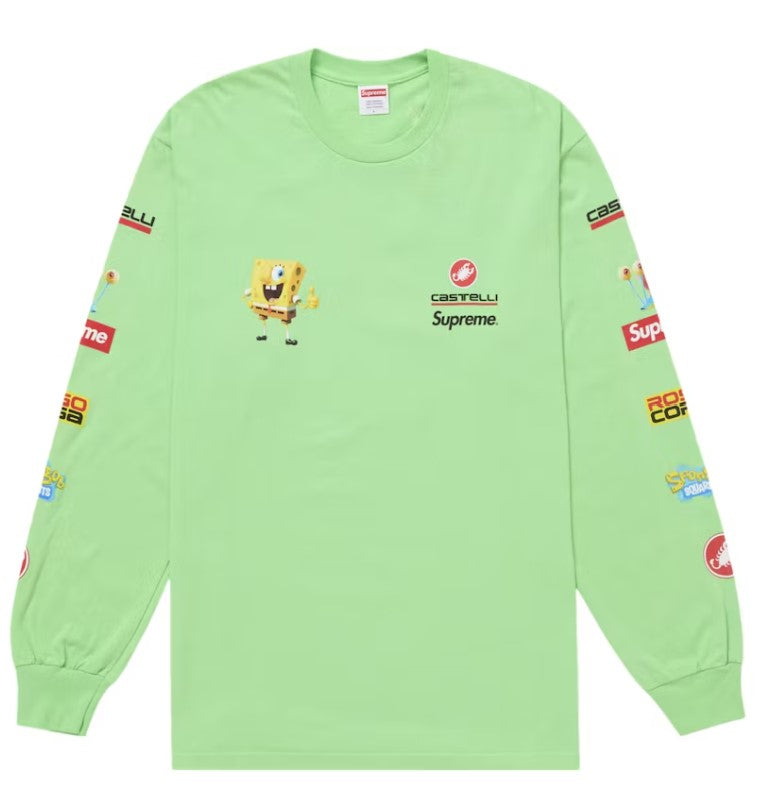 Supreme SpongeBob/Castelli Racing L/S Tee Green