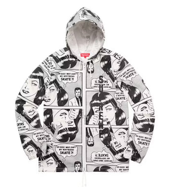 Supreme Thrasher Boyfriend Hooded Jacket White (WORN)