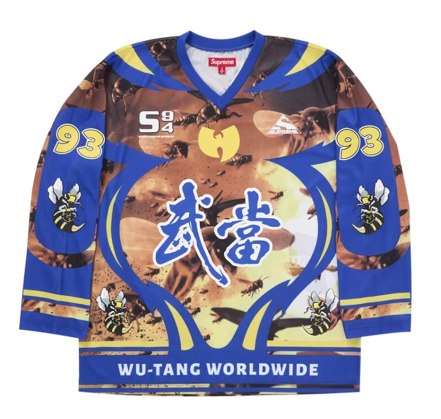 Supreme Wu-Tang Clan Hockey Jersey Blue