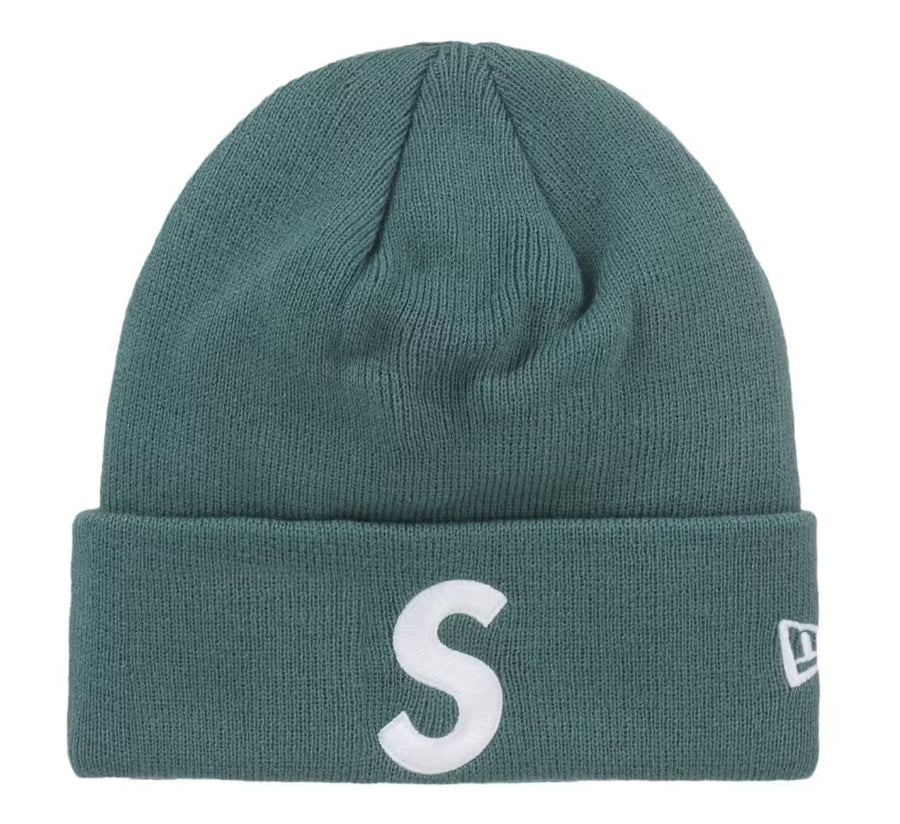 Supreme New Era S Logo Beanie (FW24) Green