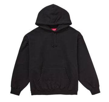 Supreme Satin Applique Hooded Sweatshirt Black
