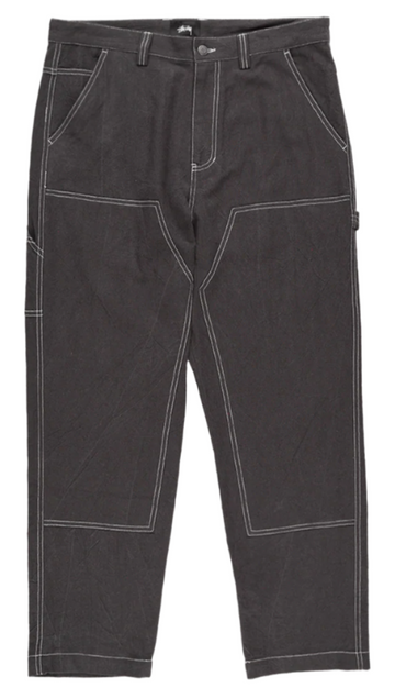 Stussy Solid Linen Work Pant Charcoal (WORN)