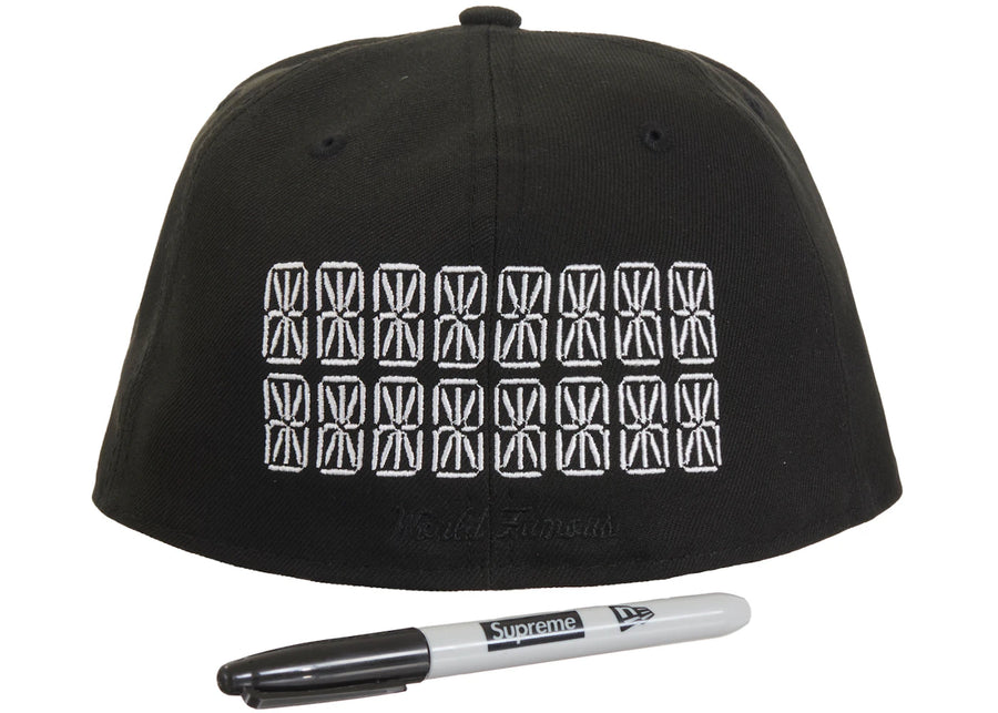 Supreme Sharpie Box Logo New Era Fitted Cap Black