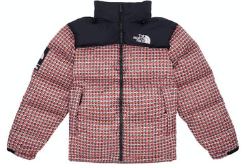 Supreme x The North Face Studded Nuptse Jacket Red (WORN)