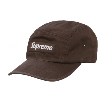 Supreme Washed Chino Twill Camp Cap (FW22) Brown