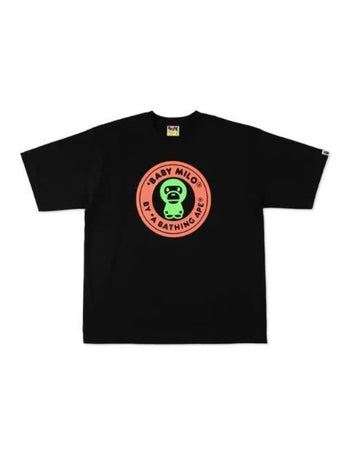 BAPE Neon Milo Busy Works Relaxed Tee Black