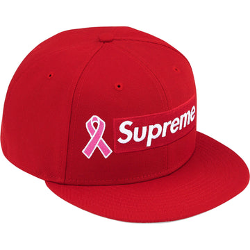 Supreme Breast Cancer Box Logo New Era Fitted Red