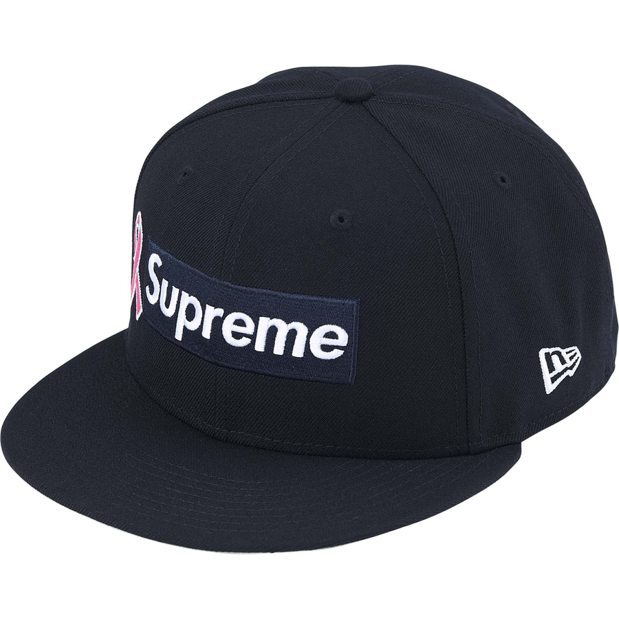 Supreme Breast Cancer Box Logo New Era Fitted Navy