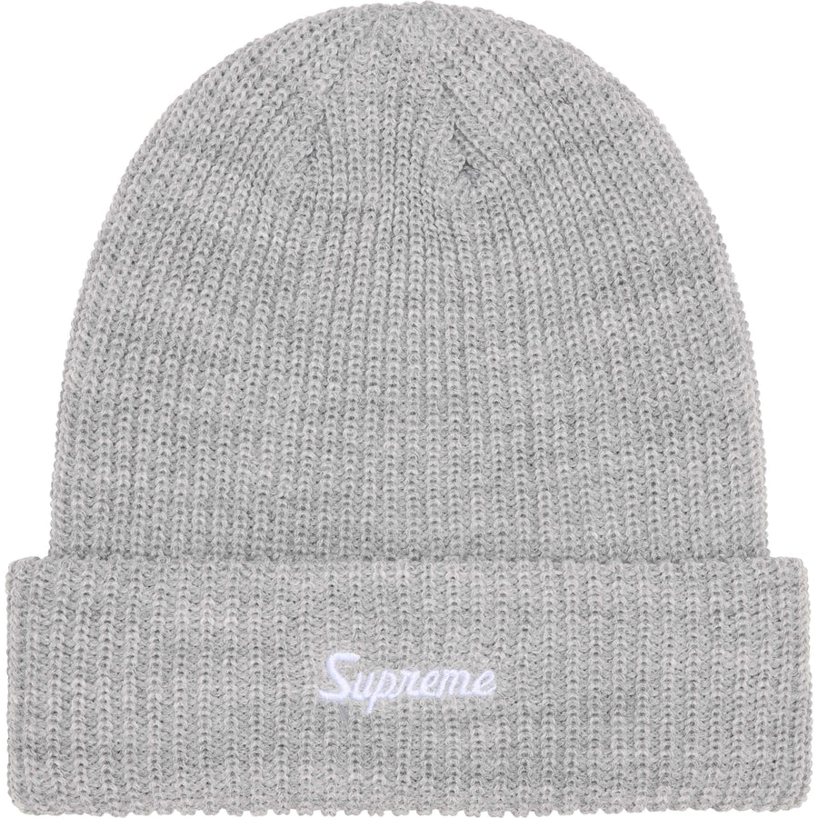 Supreme Loose Gauge Beanie Heather Grey