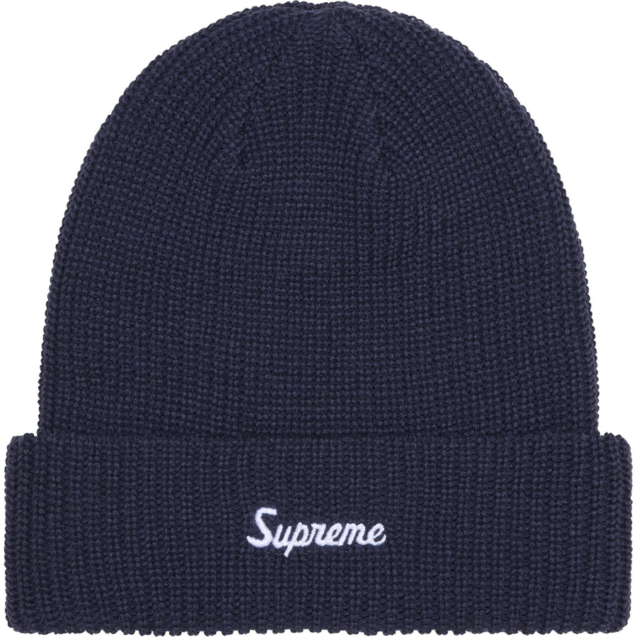 Supreme Loose Gauge Beanie Navy