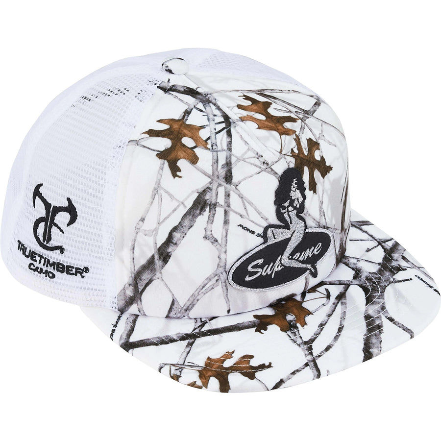 Supreme Pinup Mesh Back 5-Panel Cap White Camo