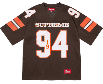 Supreme Sequin Football Jersey Brown
