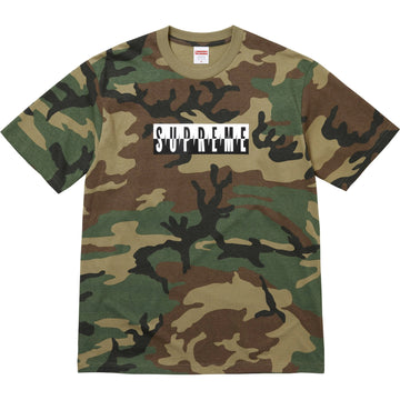 Supreme Split Logo Tee Camo