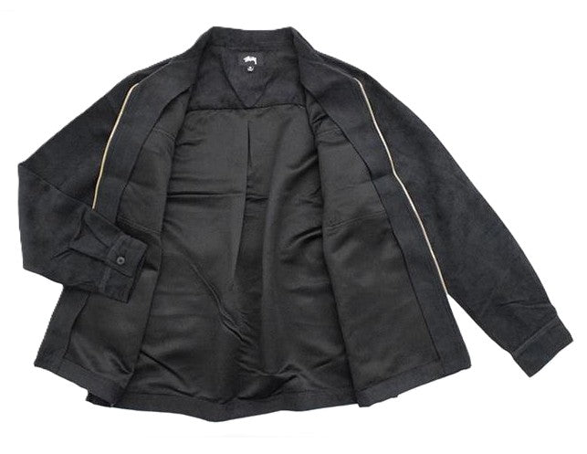 Stussy Micro Suede Work Shirt Black