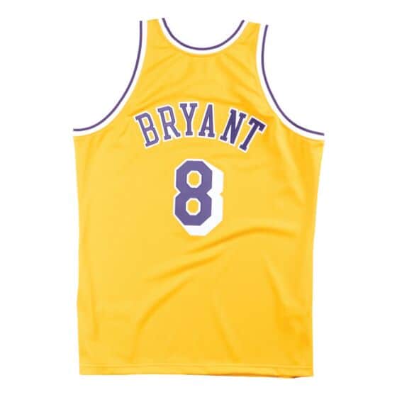 Mitchell & Ness Los Angeles Lakers Kobe Bryant Rookie Jersey 1996-1997 Yellow