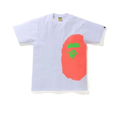 BAPE Neon Camo Side Big Ape Head Relaxed Tee White