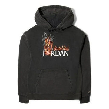 Travis Scott MJ Fleece Hoodie Black (WORN)