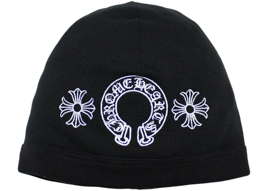 Chrome Hearts Horseshoe Skull Cap Beanie Black