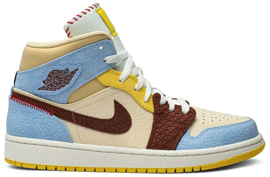 Jordan  1 Mid SE Fearless Maison Chateau Rouge