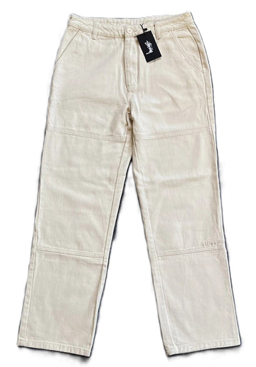 Stussy Aurora Washed Carpenter Work Pant Natural (WMNS) (WORN)