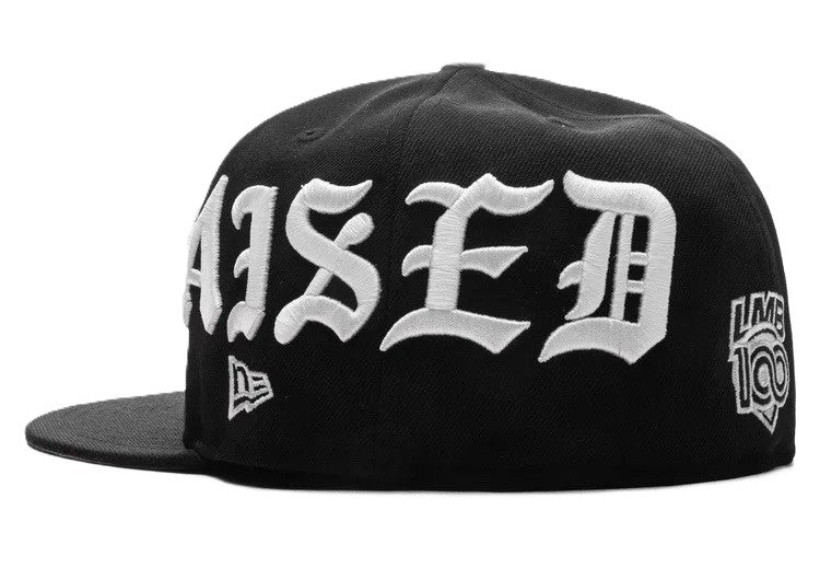 Born x Raised Diablos Rojos Del Mexico Wordmark New Era Fitted Black