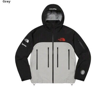 Supreme The North Face Taped Seam Shell Jacket Grey (WORN)