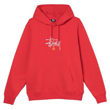 Stussy Copyright Embroidered Hoodie Red (WORN)