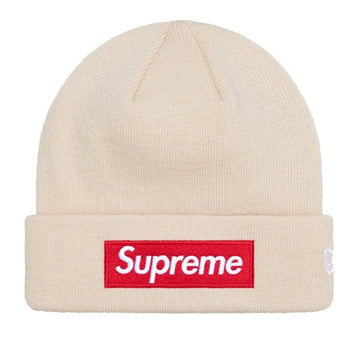 Supreme New Era Box Logo Beanie (FW24) Stone
