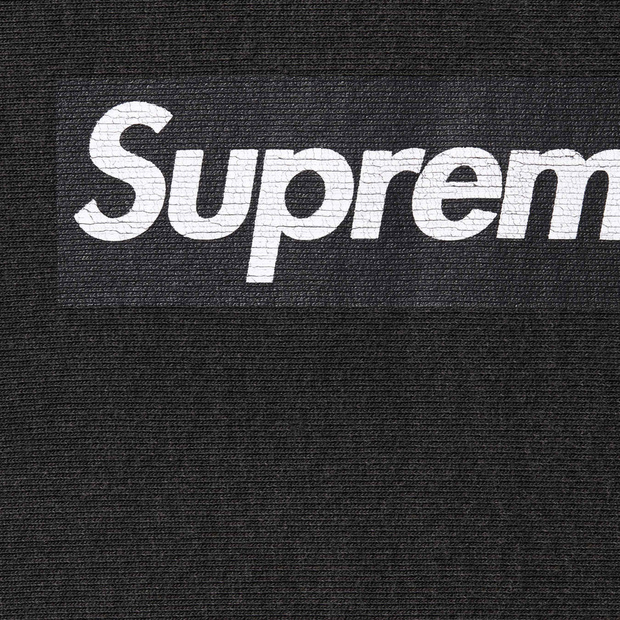 Supreme Washed Box Logo Crewneck Black (WORN)